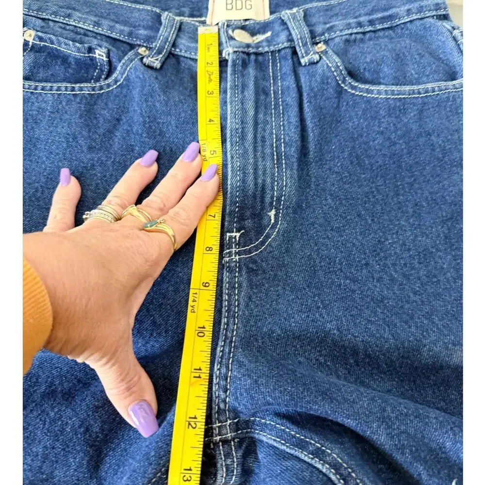 BDG Cowboy Jean 29 Straight Wide Leg Blue Denim High Rise